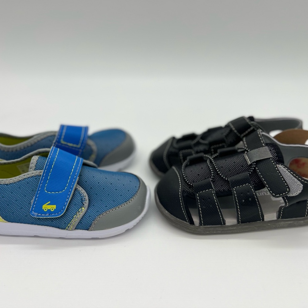 See Kai Run Basics Toddler Cruiser Shoes Blue/Multi and Black Sandals Deal Combo - Picture 4 of 5